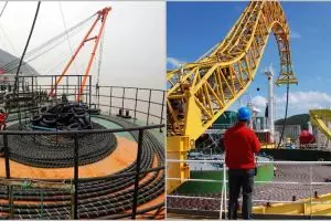 13 Foto pemasangan kabel internet bawah laut ini bikin melongo