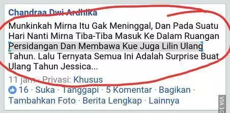 Komentar netizen soal lamanya sidang Jessica ini bikin ketawa