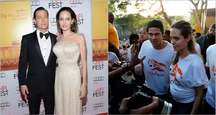 5 Kebersamaan Angelina Jolie & Brad Pitt saat lakukan aksi kemanusiaan