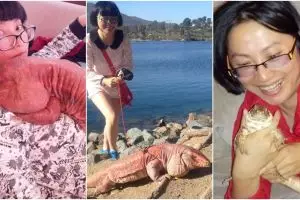 Wanita cantik ini piara 'monster' yang bikin orang lain bergidik