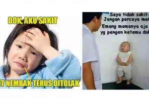 12 Meme kocak 'anak kecil sakit' ini bikin geleng-geleng kepala