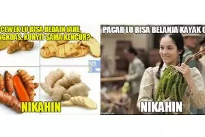 12 Meme 'nikahin' ini gokil deh, berhasil bikin senyum-senyum sendiri