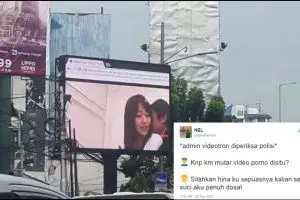 Ini reaksi-reaksi kocak netizen soal film porno di videotron Jaksel
