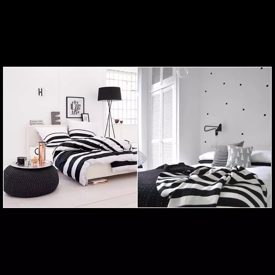 10 Dekorasi kamar serba hitam putih ini bisa bikin kamarmu makin kece