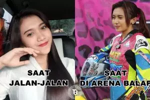 Monita Permata, pembalap motor yang cantiknya bikin cowok deg-deg ser