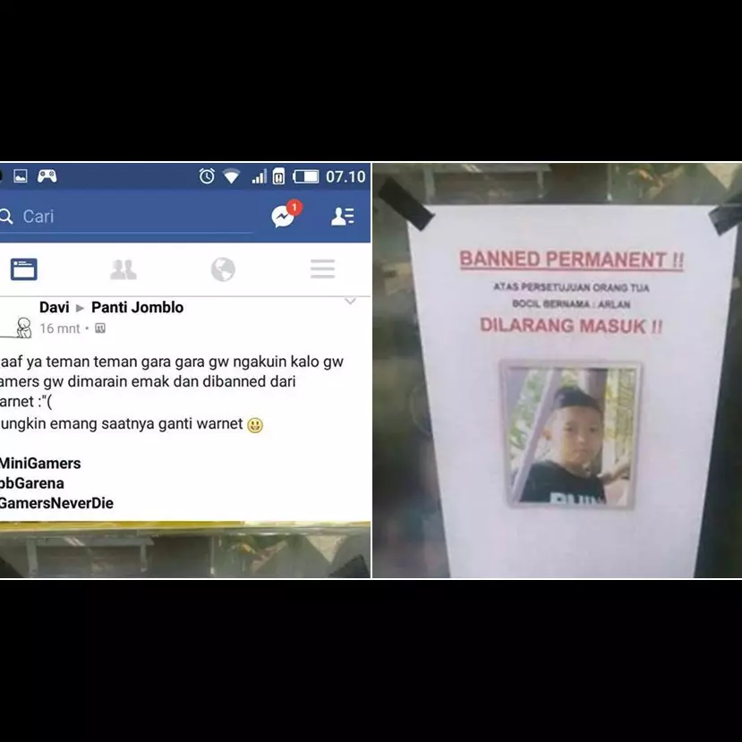 Ngaku gamer, bocah ini dilarang ke warnet oleh orangtuanya selamanya