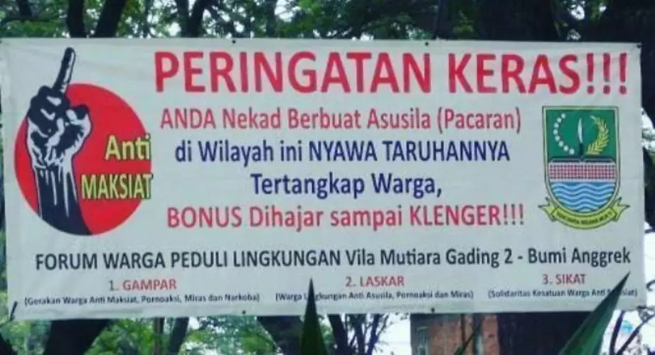 Hati-hati pacaran di daerah ini, ketangkap dihajar sampai klenger