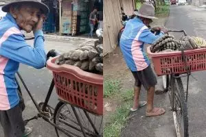 Mbah Ratim, keliling berjualan pisang hingga kaki bengkak 