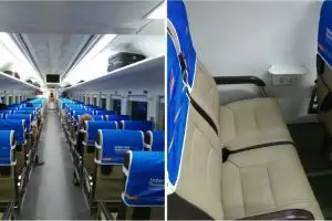 Baru diluncurkan, kursi kereta ekonomi ini dikeluhkan terlalu sempit