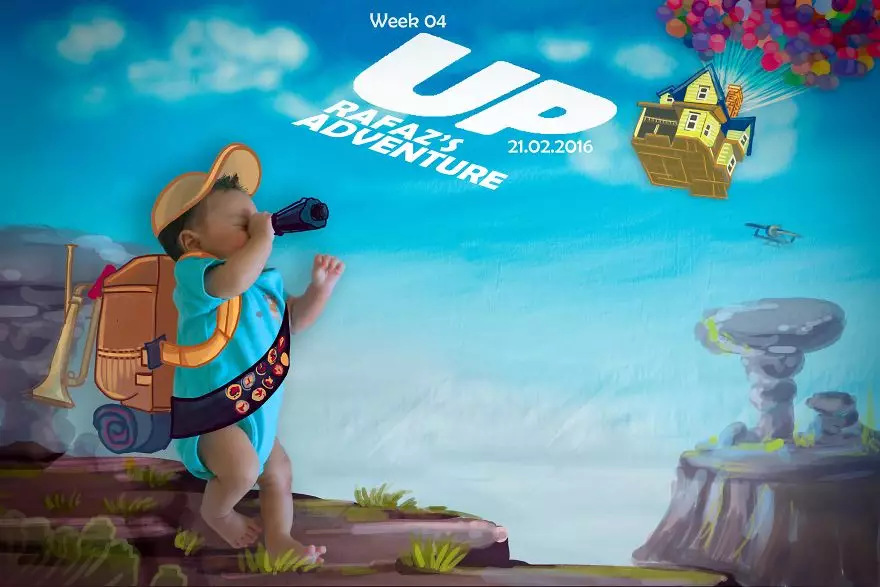 10 Foto editan Baby Rafaz jadi poster film ini bikin gemes