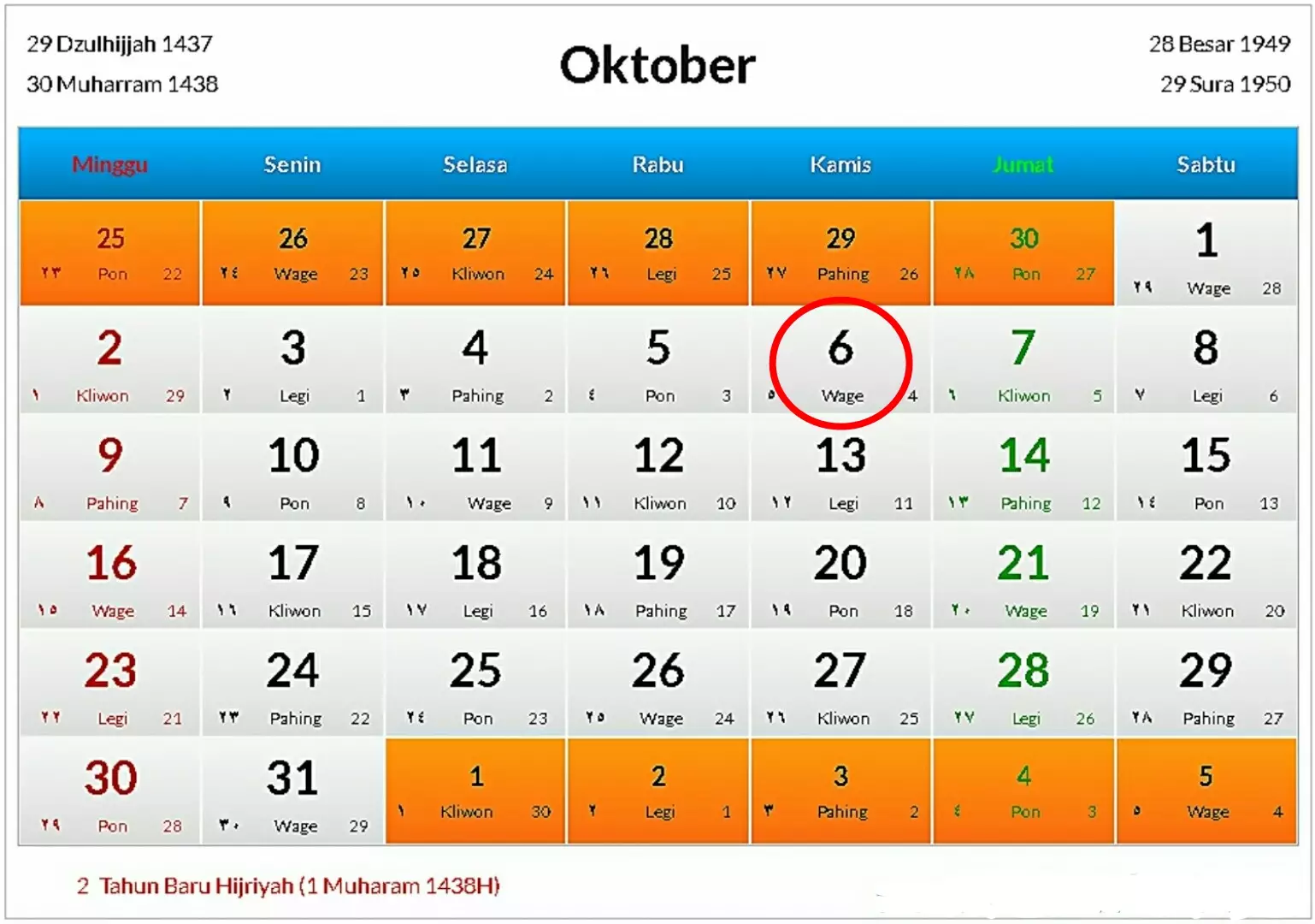 Cek Kalendermu hari ini, sadarkah kamu ada yang unik