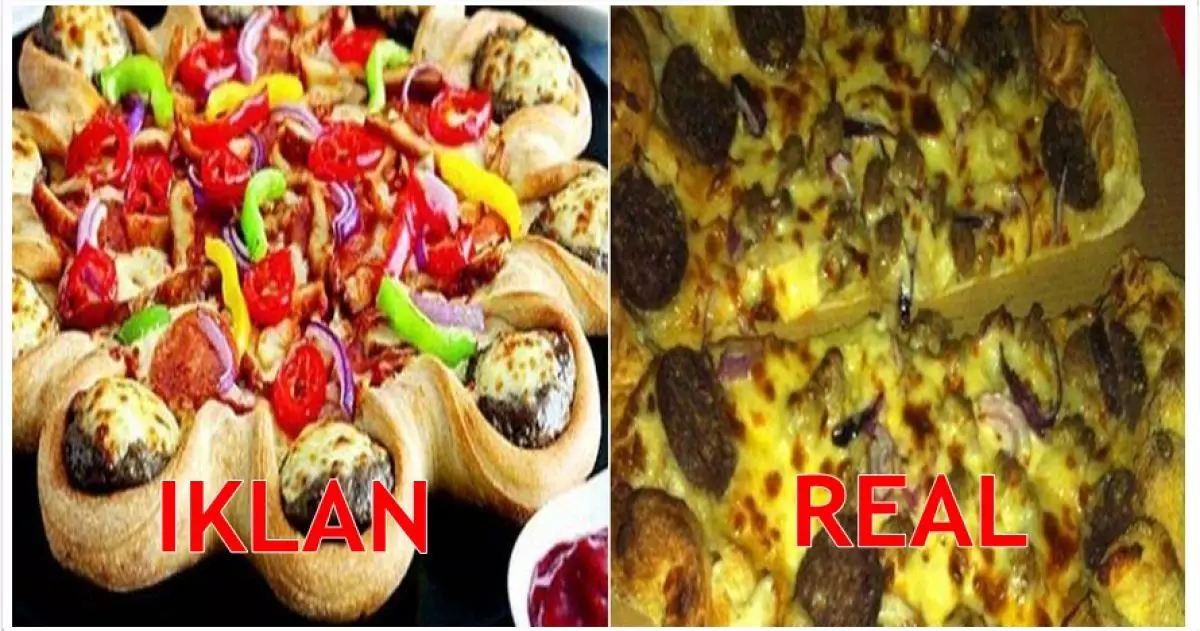 Lagi, 22 iklan vs real makanan cepat saji bikin bibirmu makin manyun