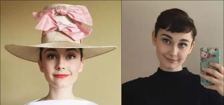 Annelies van Overbeek , selebgram hits 'kembaran' Audrey Hepburn