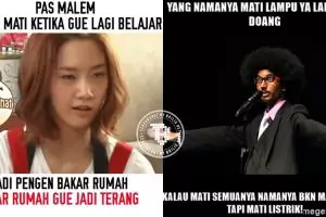 15 Meme mati listrik ini kocak banget, obat galau karena byar pet