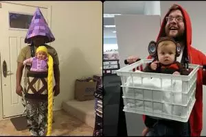 Bukannya serem, 15 orangtua dengan kostum Halloween ini malah lucu