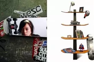 Tak cuma asyik buat main, papan skate bisa jadi 15 furnitur ciamik ini