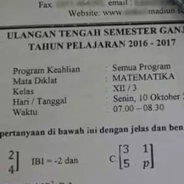 Sulit kerjakan soal matematika, jawaban ngawur siswa ini bikin ketawa