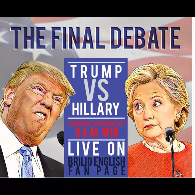 Final Debat Trump vs Hillary, tonton yuk di Brilio English Fan Page