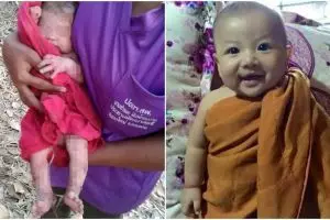 Kisah bayi Aidin yang dulunya kena tikam dan dikubur hidup-hidup