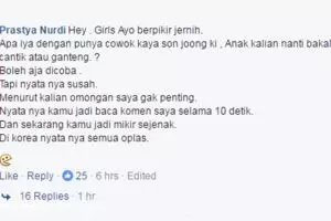 16 Komentar Facebook nggak jelas tapi lucu ini bikin ketawa ngakak