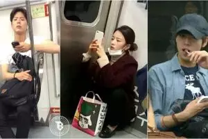 Nggak gengsi, 18 seleb Korea ini pernah tertangkap kamera naik kereta
