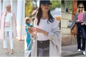 Biar nggak terkesan 'tenggelam', coba deh 20 gaya tumpuk baju ini