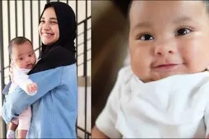 Cut Hawwa, putri Shireen Sungkar yang bermata bulat ini menggemaskan