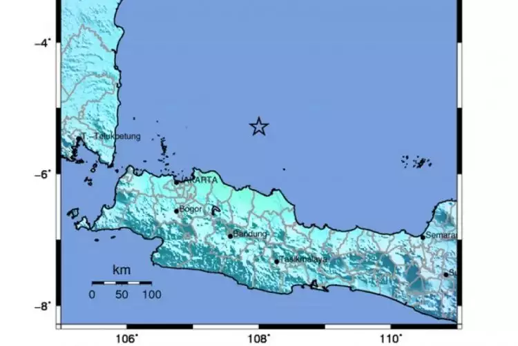 Gempa 6,5 SR guncang pantai utara Jakarta, Banten, dan Jawa Barat
