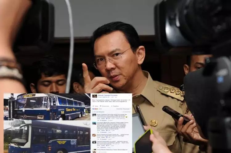 Bus vintage Transjakarta ini bikin Ahok tuai pujian netizen