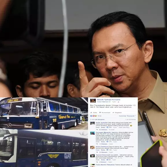 Bus vintage Transjakarta ini bikin Ahok tuai pujian netizen