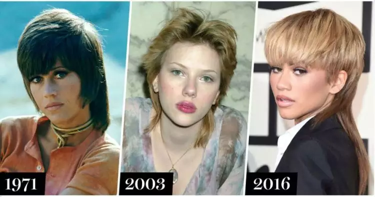 13 Foto transformasi gaya rambut mullet dari masa ke masa, keren ya