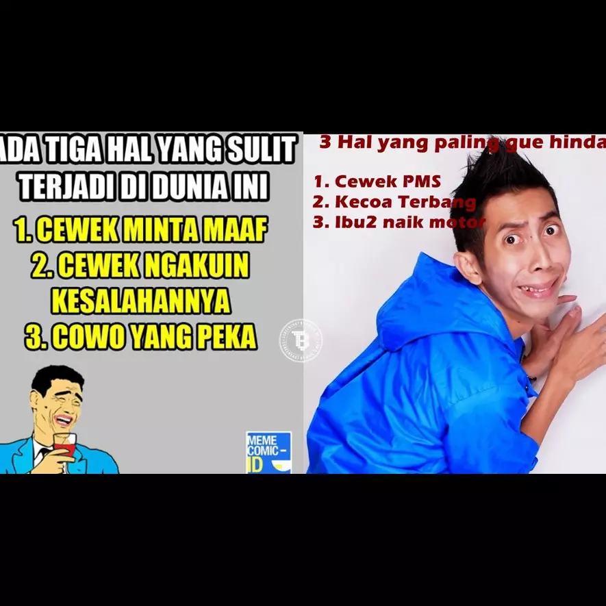 14 Meme 'ada tiga hal' ini kocak abis bikin ngakak