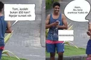 Pesulap Indonesia ini jago prank dan jail banget, bule pun jadi korban