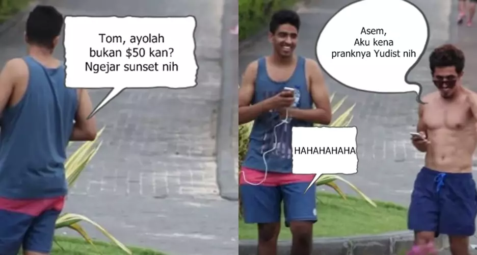 Pesulap Indonesia ini jago prank dan jail banget, bule pun jadi korban
