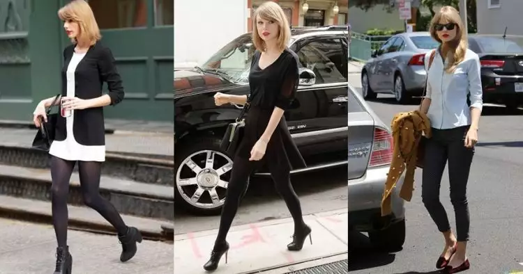 15 Gaya simpel ala Taylor Swift ini bisa bikin kamu cantik menawan