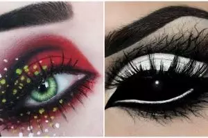 20 Gaya makeup Spooky Eye ini artistik banget, terkesan serem nggak?