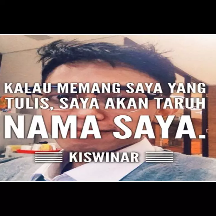 Benarkah postingan Kiswinar soal plagiarisme ini sindir Mario Teguh?