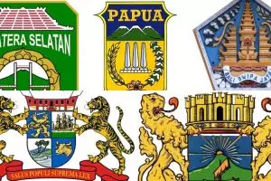 Ini beda lambang provinsi di Indonesia zaman kolonial dengan sekarang