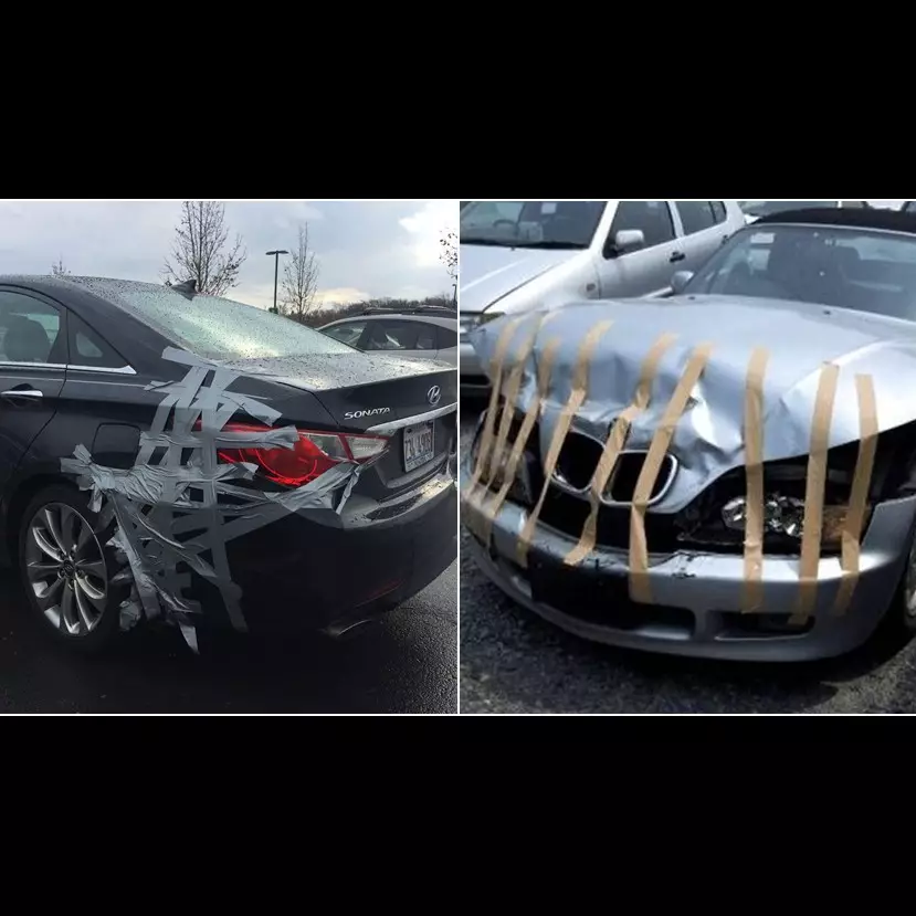 Bukannya diperbaiki, 12 bagian mobil ini malah dilakban, darurat ya?