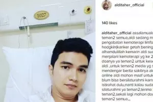 Kondisi Aldi Taher yang lagi jalani kemoterapi ini bikin fans terharu