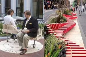 22 Desain kursi di taman kota ini keren, bikin betah duduk