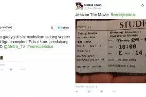 20 Tweet 'nyeleneh' ini warnai sidang vonis kasus Jessica