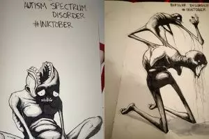 Ilustrasi 10 gangguan psikologis ini apik tapi memilukan