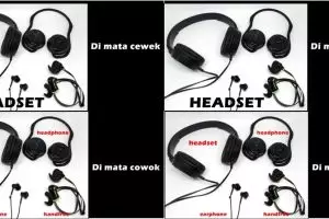 Ini bedanya headset, handsfree, earphone dan headphone