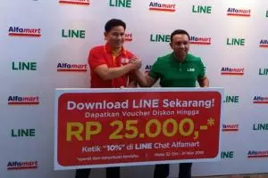 LINE dan Alfamart manjakan pengguna lewat program belanja