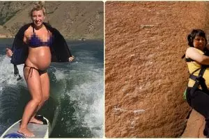 11 Wanita ini tetap lakukan kegiatan ekstrem meski sedang hamil tua