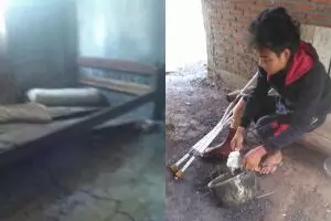 Kakak-beradik ini harus berjualan semut demi menyambung hidup