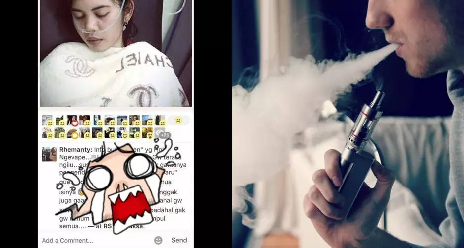 Curhatan gadis karena sering menggunakan Vape ini bikin ngeri