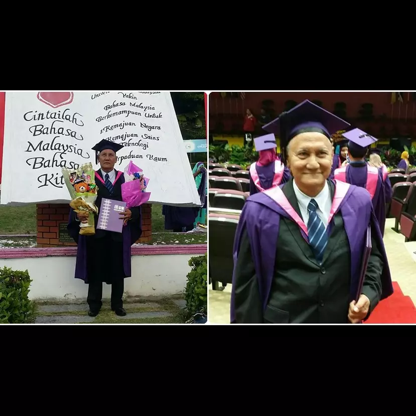 Pria ini baru dapat gelar sarjana di usia 69, kisahnya bikin mewek