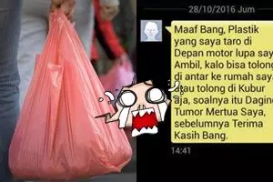 Kisah tumor disate versi tukang ojek online ini menjadi viral